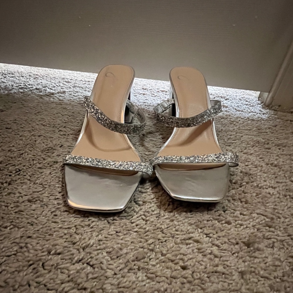 Silver heels